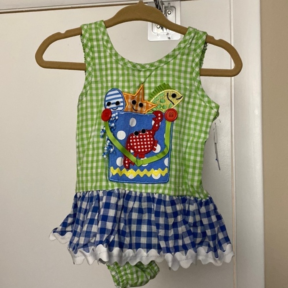 NWT Mud Pie Baby Swimsuit 9-12M